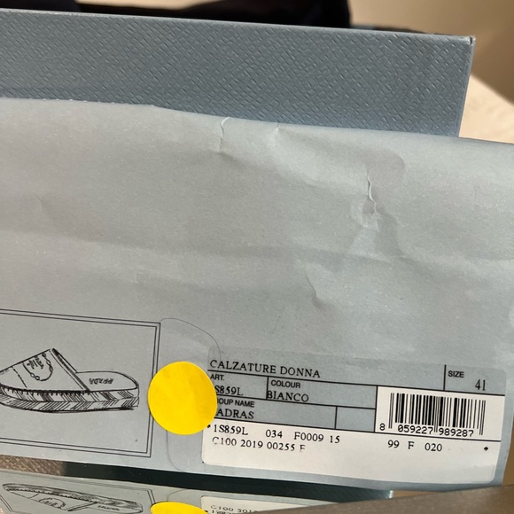 Like new Prada espadrille leather mule 41 $795 - Picture 7 of 9